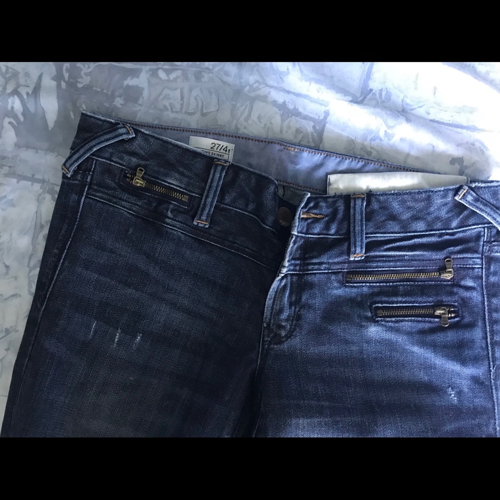 4Tall Skinny lightly used Gap denim jeans.